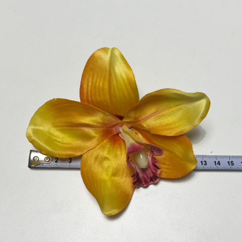 シングルオーキッド 豪華上品ヘアクリップ