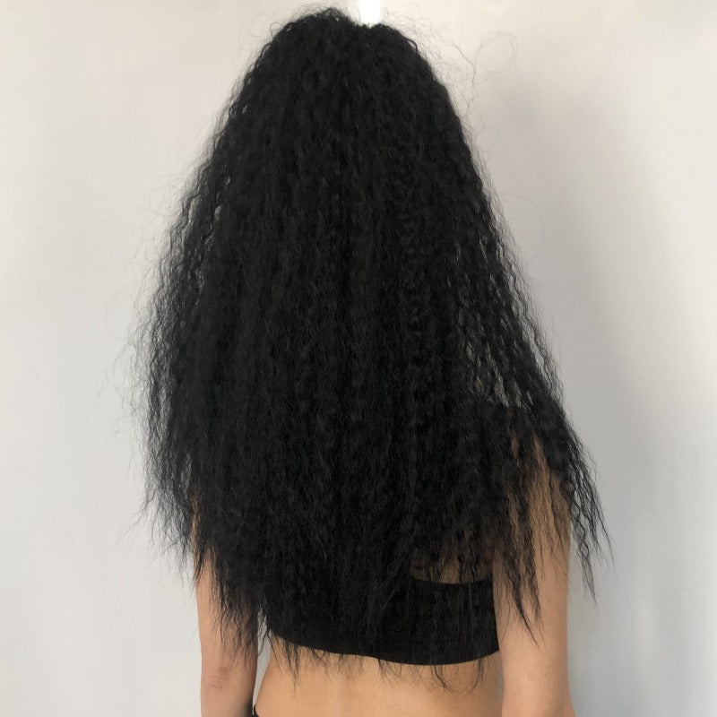 フラダンス タヒチアンダンス ハワイアン オリタヒチ 髪型 ヘアスタイル ワッフル ふわふわ ボリューム ウイッグ 付け毛 マハナショップ MAHANA イベント ステージ 発表会 舞台衣装 ロング
