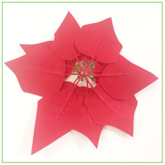 ポインセチア 22.5cm 造花 赤 フェイクフラワー