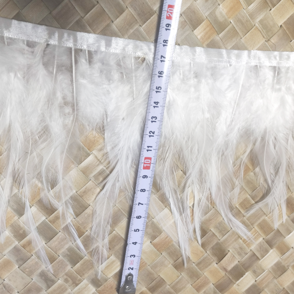 フェザーロール【ホワイト】12-18cm丈
