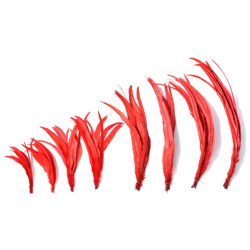 単色ターコイズ ロングフェザー 20-25/25-30/30-35/35-40cm