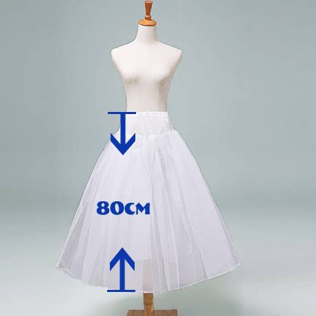 ドレス用パニエ・ペチコート 80cm丈