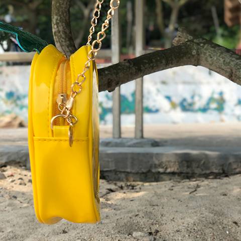 パイナップル型 クリアショルダーバッグ