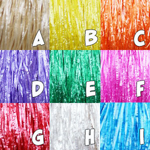 ケイキ ハワイアンスカート ビニールモレ【全9色】 約30cm/40cm丈