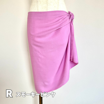 Solid Color Half Size Pareo – Rayon / Made in Indonesia