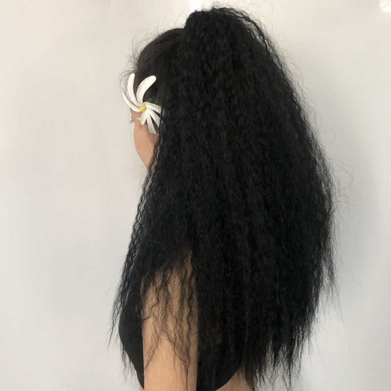 フラダンス　タヒチアンダンス  ハワイアン オリタヒチ  髪型　ヘアスタイル　ワッフル　ふわふわ　ボリューム　ウイッグ　付け毛　マハナショップ　MAHANA イベント　ステージ　発表会　舞台衣装