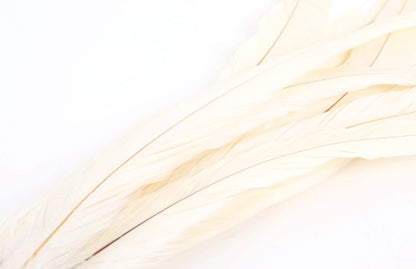 ナチュラルホワイト <BR>単色ロングフェザー <BR>20-25/25-30/30-35/35-40cm