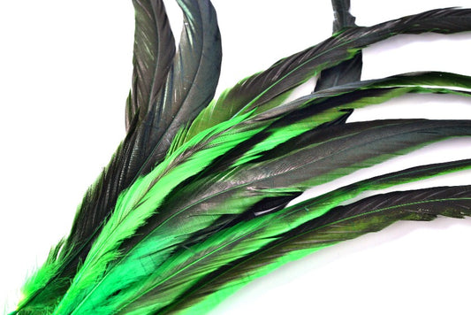 ナチュラルグリーン<BR> ロングフェザー<BR> 20-25/25-30/30-35/35-40cm