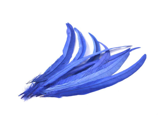 単色ブルー<BR> ロングフェザー <BR>20-25/25-30/30-35/35-40cm
