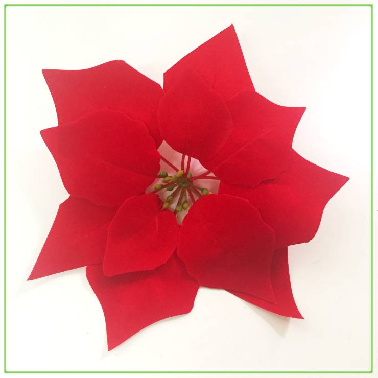 ポインセチア　22.5cm　造花　赤　フェイクフラワー